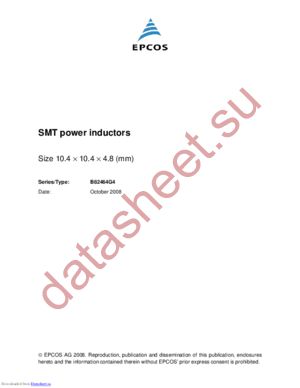 B82464G4334M000 datasheet  