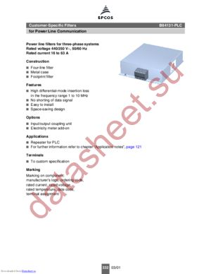 B84131-PLC datasheet  