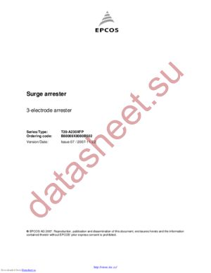 T20-A230XFP datasheet  