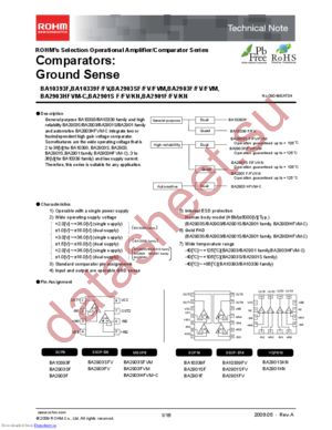 BA2903SFV-E2 datasheet  