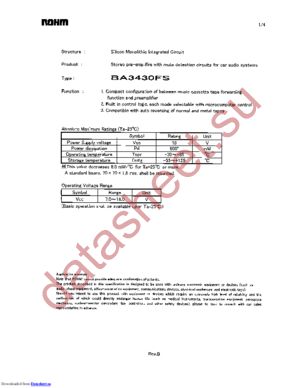 BA3430FS-E2 datasheet  