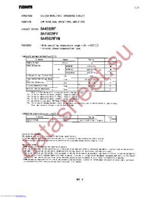 BA4560RF datasheet  