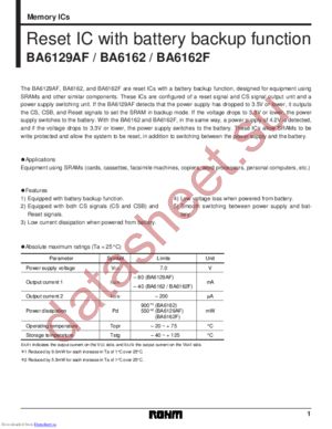 BA6162F-E2 datasheet  