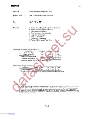 BA7603F-E2 datasheet  