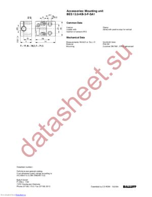 12.0-KB-3-F-SA1 datasheet  