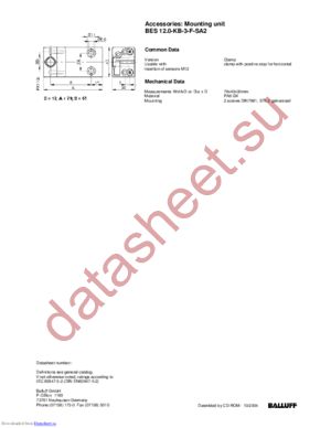 12.0-KB-3-F-SA2 datasheet  