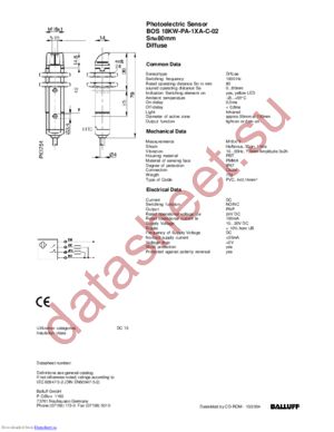 18KW-NA-1XA-C-02 datasheet  