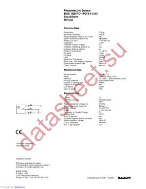 18M-PO-1PD-E4-C-03 datasheet  