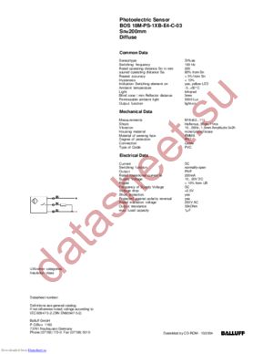 18M-PS-1XB-E4-C-03 datasheet  