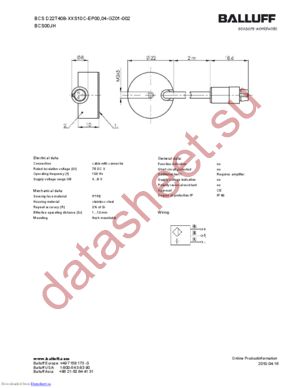 BCSD22T408-XXS10C-EP00-04-GZ01-002 datasheet  