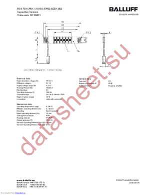 BCSF01CP01-XXS10C-EP02-GZ01-002 datasheet  