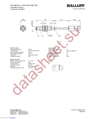 BCSM05T4C-XXS10C-EP02-GZ01-002 datasheet  