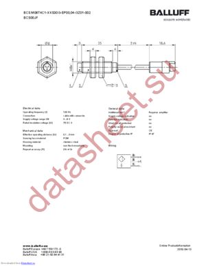 BCSM08T4C1-XXS30G-EP00-04-GZ01-002 datasheet  