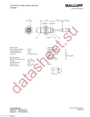 BCSM12T4D-XXS40C-EP00-5-GZ01-002 datasheet  