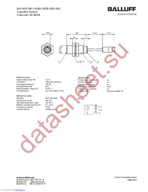 BCSM12T4D-XXS40C-EP02-GZ01-002 datasheet  