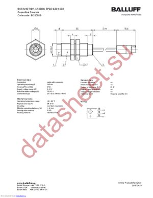 BCSM12T4D1-XXS80G-EP02-GZ01-002 datasheet  
