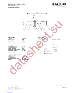 BCSM12T4D2-PSM40C-S04G datasheet  