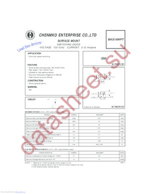 BAS16WPT datasheet  