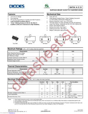 BAT547F datasheet  