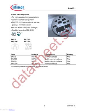 BAW56E6327XT datasheet  