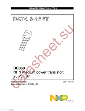 BC368,126 datasheet  