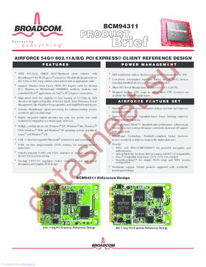 BCM4311 datasheet  