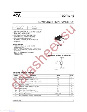 BCP5316 datasheet  