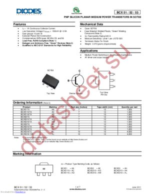 BCX51TA datasheet  