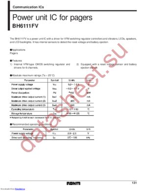 BH6111FV-E2 datasheet  