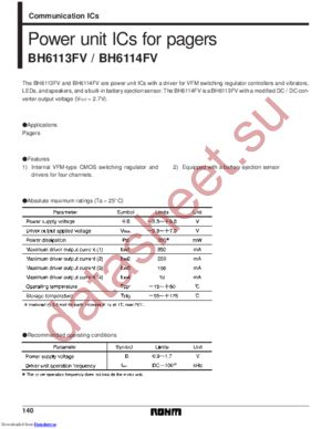 BH6113FV-E2 datasheet  