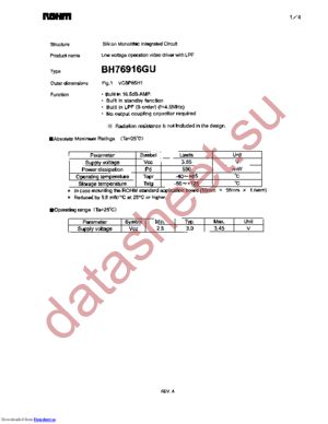 BH76916GU-E2 datasheet  