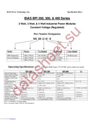 BPI400-12-00-H datasheet  