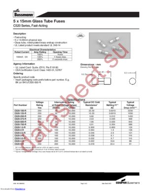 C520-250-R datasheet  