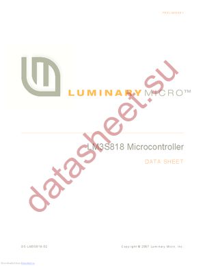 LM3S818-IQN50 datasheet  