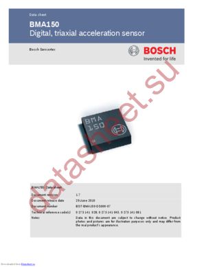 BMA150-0273141081001 datasheet  