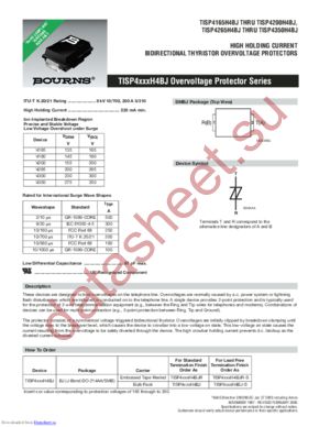 TISP4200H4BJ-S datasheet  