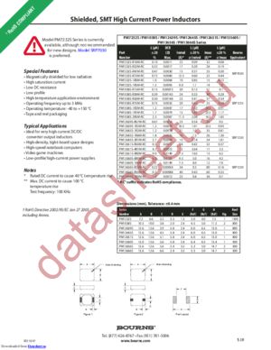 PM12651S-4R7M-RC datasheet  