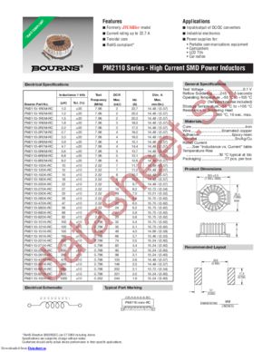 PM2110 datasheet  