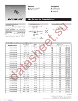 LPA1020-151KL datasheet  