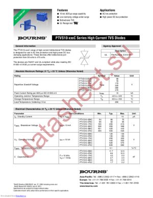 PTVS10-076C datasheet  