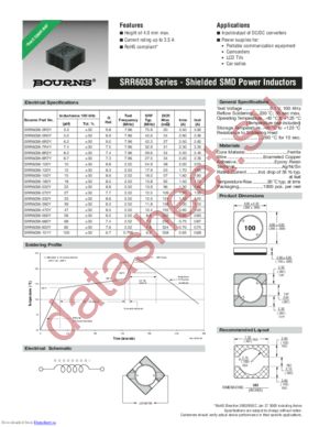 SRR6038 datasheet  