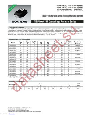 TISP4290H3BJR-S datasheet  