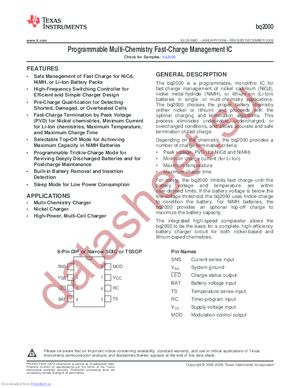 BQ2000SN-B5G4 datasheet  