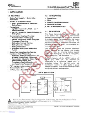 BQ27500_1 datasheet  