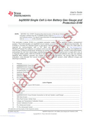 BQ28550EVM-001 datasheet  