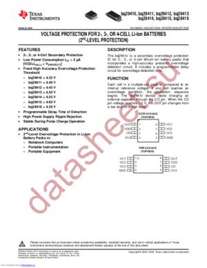 BQ29415DCTTG4 datasheet  