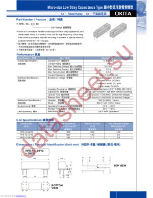 HFS-1C-05Y2 datasheet  