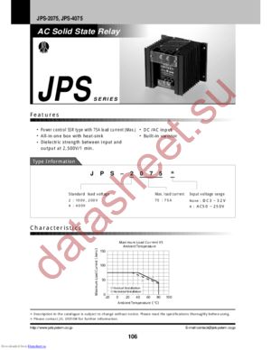 JPS-2075 datasheet  
