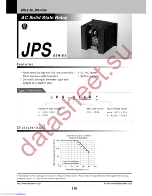 JPS-2150 datasheet  