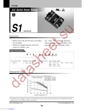 S1C-245 datasheet  